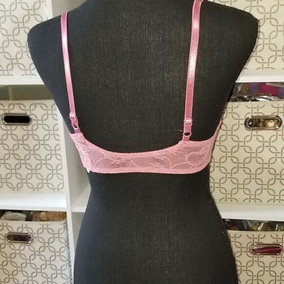 Vintage Christian Dior Bralette 34B second skin pink - Picture 10 of 12